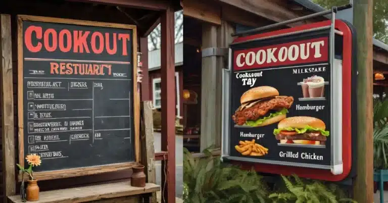 Cookout Menu