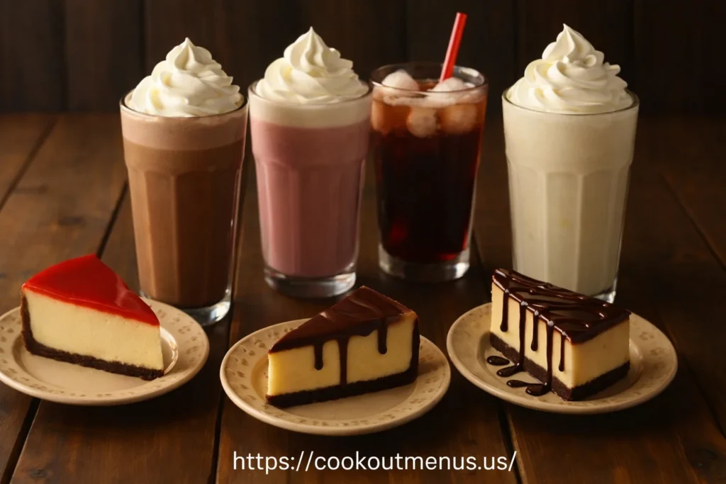 Cookout Desserts Menu