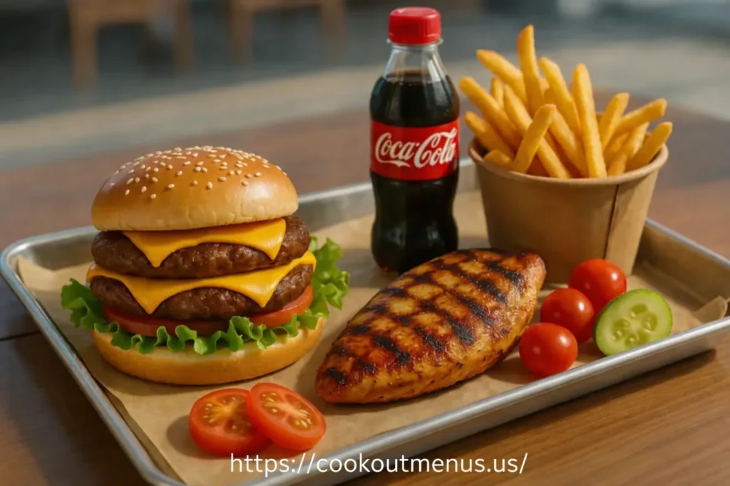 Cookout Nutrition menu