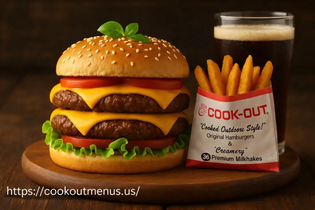 Cookout burgers menu