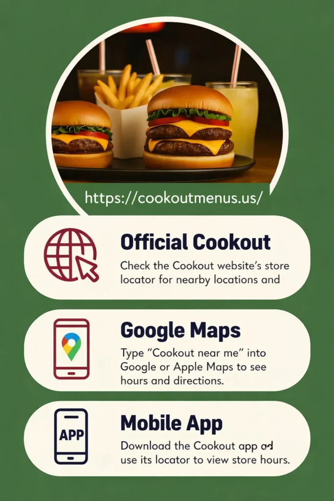 finding cookout hours