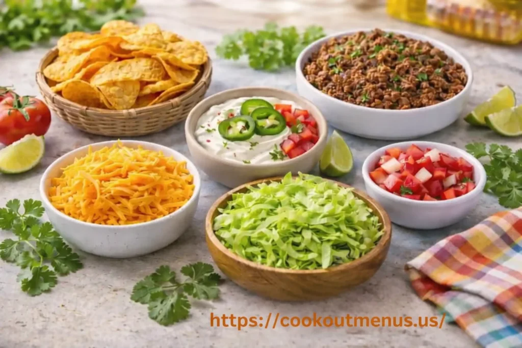 Cookout Walking Taco ingredients