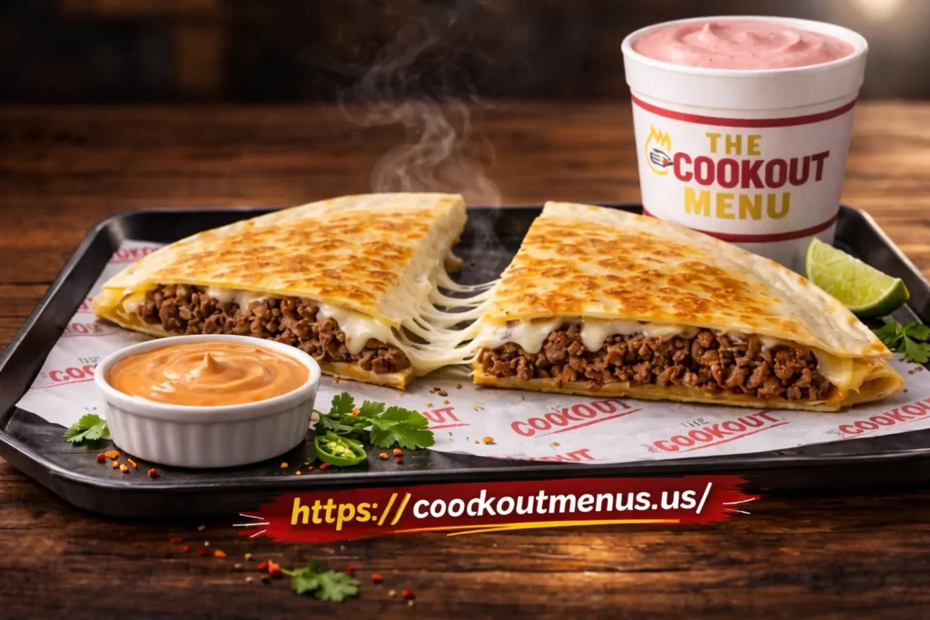 Cookout Beef Quesadilla
